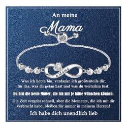 VGWON Muttertag Geschenk Armband, Sterling Silber S925 Armband für Mama, Geburtstag Geschenk für Mama 387 von VGWON