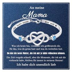 VGWON Muttertagsgeschenk Armband für Mama, Sterling Silber S925 Armband für Mama, Geburtstag Geschenk für Mama, Schmuck Geschenk für Mama 396 von VGWON