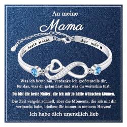 VGWON Muttertagsgeschenk Armband für Mama, Sterling Silber S925 Armband für Mama, Geburtstag Geschenk für Mama, Schmuck Geschenk für Mama 397 von VGWON