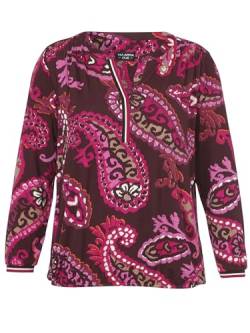 VIA APPIA Extrovertiertes Langarmshirt mit abstraktem Paisley-Muster von VIA APPIA