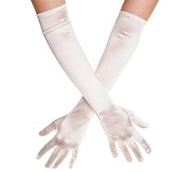 Beautys Love - Ultralange Satin-Handschuhe - weiß von VIANIA!