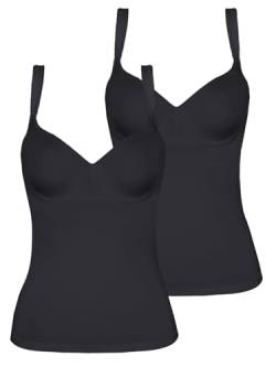 VIANIA! 2er Pack BH Hemd Basic 101652 Gr. 80 C in schwarz von VIANIA!