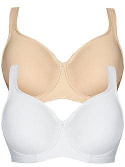 VIANIA! 2er Pack Minimizer Bügel BH Basic 14586 Gr. 85 C in Silk-Weiss von VIANIA!