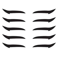 Eyeliner Aufkleber Sexy Temporäre Tattoos Wiederverwendbare Temporary Tattoo Transfer Eye Lidschatten Vorlage Eyeliner Sticker Makeup Tool Lazy Moulds Make-up Aufkleber Aufkleber x10Paar (Schwarz) von VIAS