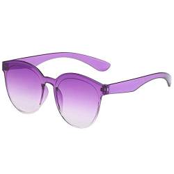 VIAS Party Sonnenbrille UV400 Mode Retro beliebte leichte randlose Rahmen Spaß Mode DamenGefälligkeiten FürGehenRadfahrenOutdoor-Sport Und , Gehen (lila) von VIAS