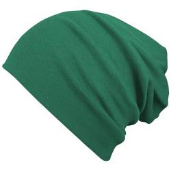 VIAUMBR Beanie Herren Damen Mütze Kopfbedeckung Haube Laufmütze Sportmütze Wintermütze Fahrradmütze unter Helm Radfahrer Laufen Herbst Winter Grün von VIAUMBR