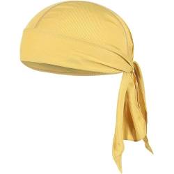 VIAUMBR Piratentuch Bandana Cap Durag Fahrrad Kopfbedeckung Motorrad Kopftuch unter Fahrradhelm Piraten Tuch Pirat Sommer (Khaki) von VIAUMBR