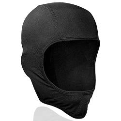 VIAUMBR Sturmhaube Balaclava Dünn Motorrad Gesichtshaube Skimaske Motorradmaske Fahrrad Gesichtsmaske Atmungsaktiv Sonnenschutz Herren Damen Sommer (V030 Schwarz) von VIAUMBR