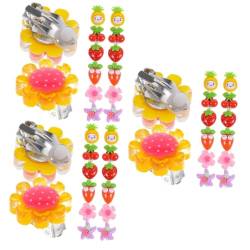 VICASKY 21 Paare Ohrclip für Kinder Ohrringschmuck für Mädchen Prinzessin ohrclips kinder kinderohrringe Kinderspielzeug Mädchenspielzeug Party-Ohrring-Schmuck Ohrclip für Mädchen Sommer von VICASKY