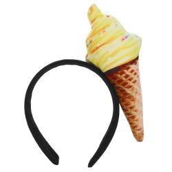 VICASKY Eisstirnbänder Haarbänder In Eistütenform Neuheiten Mini-Essen-Haarreifen Kopfbedeckung Für Osterkostüme Partygeschenke Zubehör von VICASKY