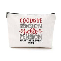VICBOU Geschenk zum Ruhestand für Frauen, Ruhestandsgeschenk für Frauen, lustige Make-up-Tasche für Kollegen, Abschiedsgeschenke, Kosmetiktasche, Ruhestandsgeschenk für Rentner, Anwalt, Chef, Dame, von VICBOU