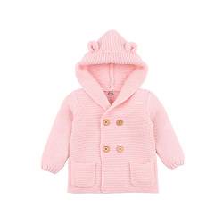 VICROAD Baby Strickjacke Jungen Mädchen Gestrickte Kapuze Mäntel Jacken Pullover Outwear von VICROAD