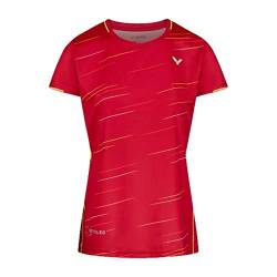 Victor T-Shirt Female T-24101 D, rot (L) von VICTOR