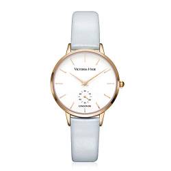 VICTORIA HYDE Damen Uhr Minimalist Armbanduhr Analog Quarz Schlicht Damenuhr mit Lederarmband von VICTORIA HYDE