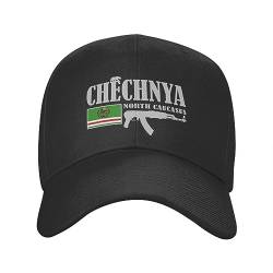 VIDOJI Baseballkappe Personalisierte Tschetschenien-Kämpfer Baseballkappe Frauen Männer Verstellbare Flagge Papa Hut Sport Snapback-Kappen von VIDOJI