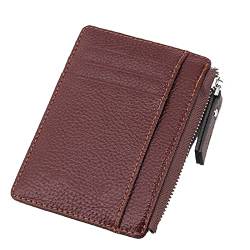 VIDOJI Brieftasche Herren Kleine Männer Brieftasche Mini Pu-Leder Karteninhaber Frauen Reißverschluss Brieftasche Tasche Geldbörse Tasche von VIDOJI