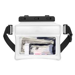 VIDOJI Brusttasche Mobile Phone Waterproof Waist Bag, Floating Dry Bag, Swimming, Skiing, Drifting and Diving Waist Bag (Color : White) von VIDOJI