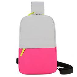 VIDOJI Brusttasche Waist Bag Outdoor Chest Bag Men's Waterproof Nylon Functional Travel Men's Belt Waist Bag (Color : D) von VIDOJI