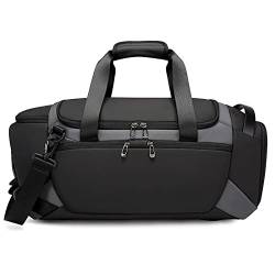VIDOJI Handtasche Multifunctional Customize Sports Waterproof Gym Luggage Travel Bags Travel suitcases (Color : Grijs) von VIDOJI