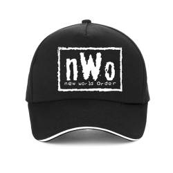 VIDOJI Unisex-Baseballkappe NWO World Order Wrestling Erwachsene Schwarze Mützen für Männer Lässiger Stolz Baseballkappe Männer Unisex Neue Verstellbare Snapback-Hüte von VIDOJI