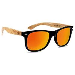 VIENTO Hybrid Forest Hölzerne Sonnenbrille (Orange) von VIENTO
