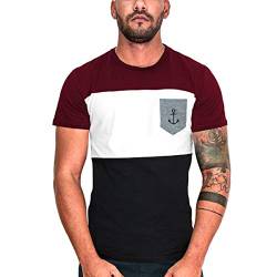 VIENTO Patch Special Pocket Herren T-Shirt (Schwarz, L) von VIENTO