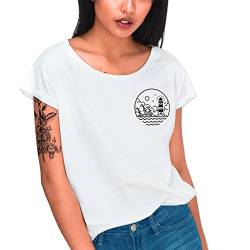 VIENTO Sunset Session Damen T-Shirt (S, Weiß) von VIENTO