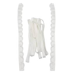 3 Stück/Set Satin Hochzeitskleid Reißverschluss Ersatz Verstellbare Korsett Rückseite Kit Schnürband Krawatten DIY Handwerk Hochzeit Kleid (weiß) von VIGAN