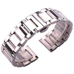 Metall-Ersatzband, Armbänder, Uhrenarmbänder aus massivem 316L-Edelstahl, silberfarben, 18 mm, 20 mm, 21 mm, 22 mm, 23 mm, 24 mm, Metall-Uhrenarmband, Armbanduhren, Armband (Farbe: A, Größe: 23 mm) ( von VIGANI