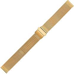 VIGANI Metall-Ersatzband, Armbänder, Gewebtes Uhrenarmband aus Edelstahl, 16 mm, 18 mm, 20 mm, 22 mm, universelles Uhrenarmband (Farbe: Gold, Größe: 18 mm) (Color : 2, Size : 22mm) von VIGANI