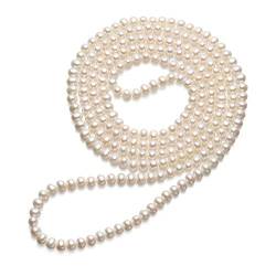 VIKI LYNN Damen-Halskette mit Süßwasser-Zuchtperlen, 6–7 mm, AAA-Qualität, lange Perlen-Halskette, Süßwasser-Zuchtperle, Süßwasser-Zuchtperle von VIKI LYNN
