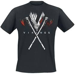 VIKINGS Axe to Grind Männer T-Shirt schwarz S 100% Baumwolle Fan-Merch, TV-Serien, Wikinger von VIKINGS