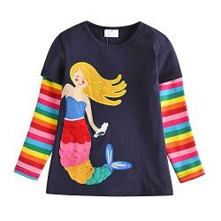 VIKITA Mädchen Langarm Baumwolle T-Shirt Top,2-3 Jahre,L3666 von VIKITA