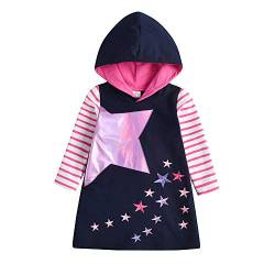 VIKITA Mädchen Sweatshirt Langarm Top Baumwolle Langarmshirt Herbst Winter Freizeit Star7220 5-6 Jahre von VIKITA