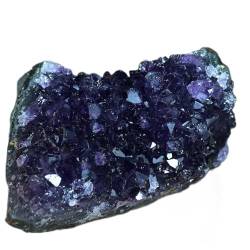 VILFO Natürlicher Amethyst-Geode-Quarz-Cluster-Kristallexemplar, der dekorativen Stein heilt DAICHJAGYIN (Material : 400-500g) von VILFO