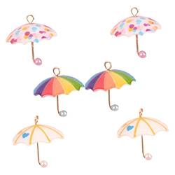 VILLCASE 6St Regenschirmzubehör selber machen Regenschirm Miniatur Blumentopfdekorationen handy zubehör handyzubehör fingerhalterung Zubehör für Telefongehäuse Handy-Ornament Handyhülle von VILLCASE