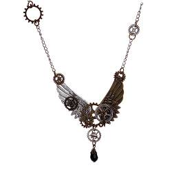 VILLFUL Retro Halskette Steampunk Zubehör Halszubehör Exquisite Schmuck Halskette Gnade Kreative Halskette von VILLFUL