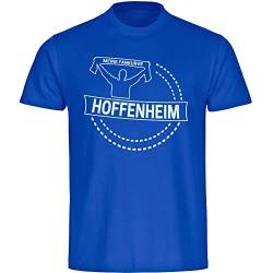 VIMAVERTRIEB® Herren T-Shirt Hoffenheim - Meine Fankurve - Druck: weiß - Männer Shirt Fußball Fanartikel Fanshop - Größe: 3XL blau von VIMAVERTRIEB