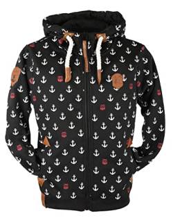 VIN TE Kinder Sweat Jacke Kapuze Fleece gefüttert Hoodie Übergangsjacke 140-158 98-164 (as3, numeric, numeric_158, regular, Schwarz-57/58, 158) von VIN TE