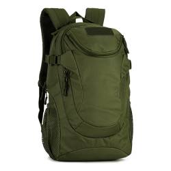 VINBAGGE Militär Rucksack Molle Taktische Motorrad Wanderrucksack Outdoor Wasserdicht Trekkingrucksack 25L Campus Jagdrucksack Schulrucksack Jungen Daypack für Herren Damen Grün von VINBAGGE