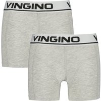 Boxershorts BASIC LOGO 2er-Pack in grey mele von VINGINO