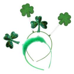 2st Irish Day Stirnbänder Haarschmuck Zum St. Patricks Day Irische Haaraccessoires Kleeblatt-haarschmuck St. Patricks Day Kopfbedeckung Festivalgrünes Stirnband Pop Requisiten von VINTORKY