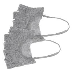 VINTORKY 1 Paar Strümpfe Mit Offener Zehensocken Halbe Socken Rutschfeste Socken High-heel-socken Yoga-socken Ohne Zehen Freizeitschuhsocken Schweiß Aufnehmen Damen Baumwolle Gummiband von VINTORKY