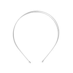 VINTORKY 4 Stück Doppellagiges Stirnbandzubehör Legiertes Haar Rahmen Machen Dekoratives Haarband Kopfschmuck Diy Rahmen Doppeltes Haarband Braut Haar Metall Base Abschlussball Damen von VINTORKY