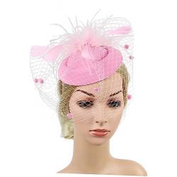 VINTORKY Kopfbedeckungen Für Teepartys Hexenhut Mit Schleier Hochzeitsfoto Hut Stirnband Party-fascinator-hut Vintage Fascinator Mütze Halloween-faszinator Damenhut Hochzeitskleid Mode Frau von VINTORKY