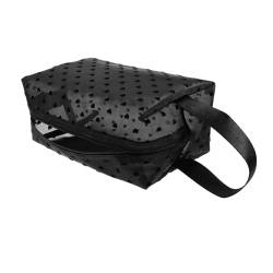 VINTORKY Kosmetiktasche aus Mesh Kosmetiktaschen Kosmetiktasche Portable Reisekosmetiktasche tragbare Kosmetiktasche Kulturbeutel für die Reise Makeup Tasche bilden Dunkles Netz Paket von VINTORKY