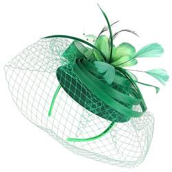 VINTORKY Tea-Party-Hut braut kopfschmuck Hochzeits-Fascinator-Hut haarschmuck Haarklammer Vintage-Hüte für Frauen Fascinators für Damen die Blumen Haarnadel Blütenkopf Stirnband Fräulein von VINTORKY