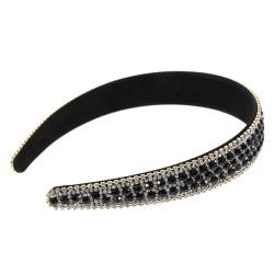 VINTORKY fasching haarreif faschingshaareif Flapper-Accessoires für Damen dünnes Diamant-Stirnband Haarbänder Kristall Stirnband Strass-Kopfschmuck Blitz Haarschmuck Zubehör Kopfbedeckung von VINTORKY