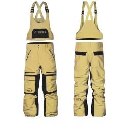 VIRTIKA Herren 3L, 25k Wasserdicht Isolierte Skihose Snowboardhose Sahara von VIRTIKA