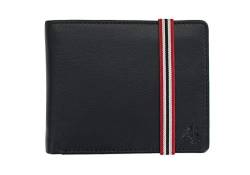 VISCONTI Bond-Kollektion Brieftasche Herren, Leder, mit Elastik-Verschluss, RFID-Schutz BBD707 Schwarz von VISCONTI